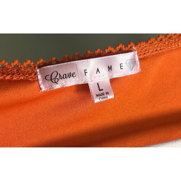 Retro Inspired Mesh Top Juniors L Orange Paisley Bell Sleeves Hippie Boho - Picture 5 of 9